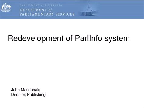 ParlInfo .